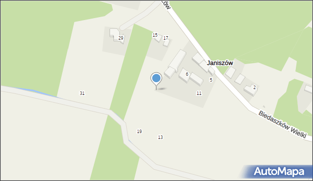 Janiszów, Janiszów, 19, mapa Janiszów