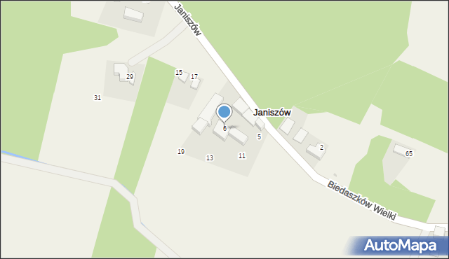 Janiszów, Janiszów, 9, mapa Janiszów