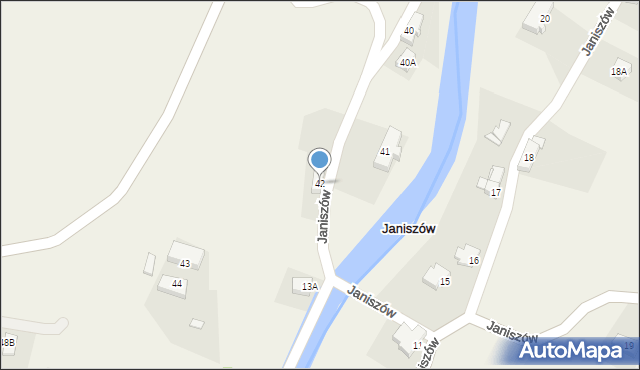 Janiszów, Janiszów, 42, mapa Janiszów