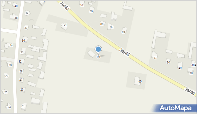 Janki, Janki, 93, mapa Janki