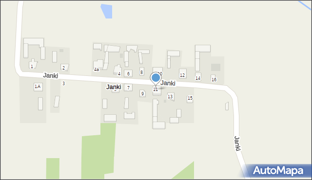 Janki, Janki, 11, mapa Janki