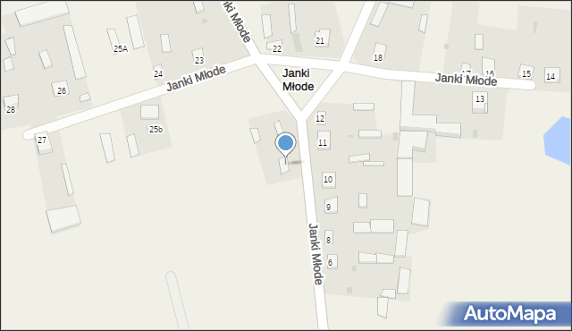 Janki Młode, Janki Młode, 24, mapa Janki Młode