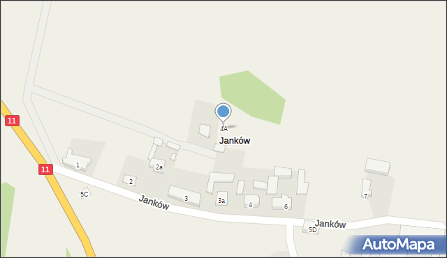 Janków, Janków, 4A, mapa Janków