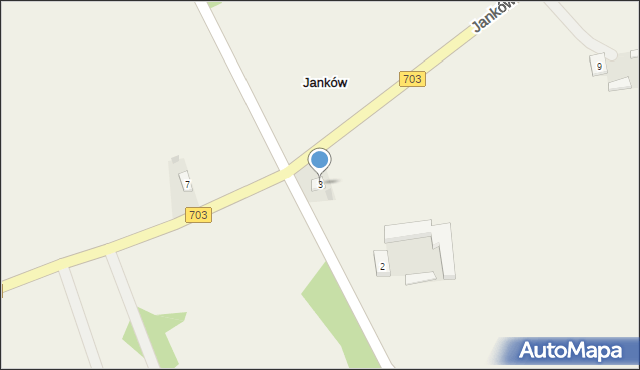 Janków, Janków, 3, mapa Janków