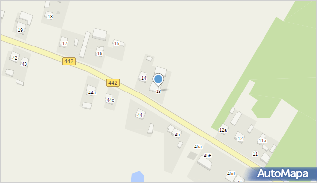 Janków Drugi, Janków Drugi, 13, mapa Janków Drugi