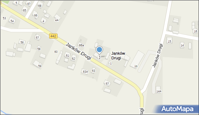 Janków Drugi, Janków Drugi, 2, mapa Janków Drugi