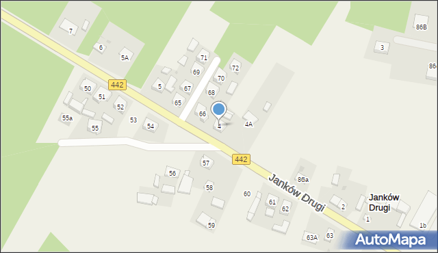 Janków Drugi, Janków Drugi, 4, mapa Janków Drugi