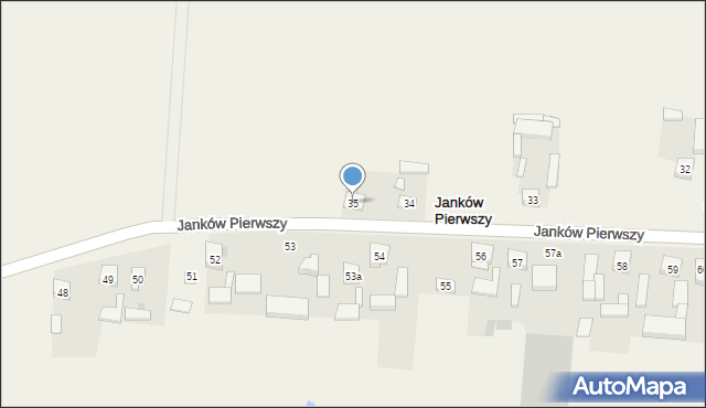 Janków Pierwszy, Janków Pierwszy, 35, mapa Janków Pierwszy