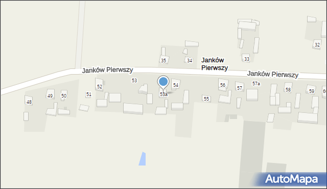 Janków Pierwszy, Janków Pierwszy, 53a, mapa Janków Pierwszy