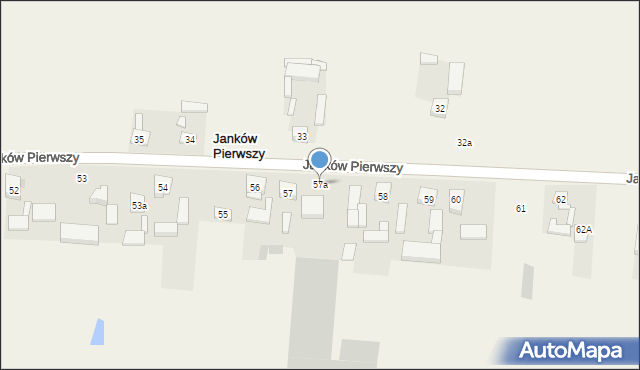 Janków Pierwszy, Janków Pierwszy, 57a, mapa Janków Pierwszy