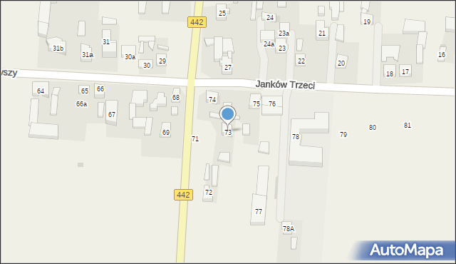Janków Pierwszy, Janków Pierwszy, 73, mapa Janków Pierwszy