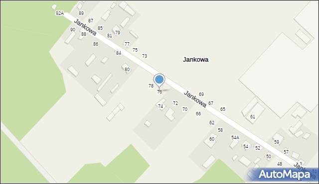 Jankowa, Jankowa, 76, mapa Jankowa