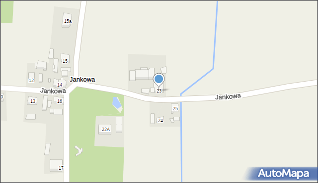 Jankowa, Jankowa, 23, mapa Jankowa