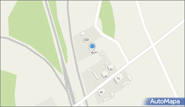 Jankowa Żagańska, Jankowa Żagańska, 53, mapa Jankowa Żagańska