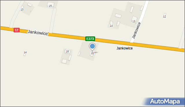 Jankowice, Jankowice, 11, mapa Jankowice