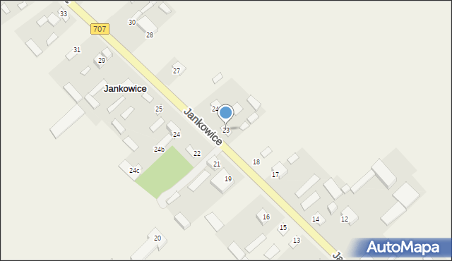 Jankowice, Jankowice, 23, mapa Jankowice