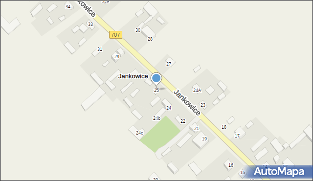 Jankowice, Jankowice, 25, mapa Jankowice