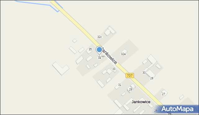 Jankowice, Jankowice, 34, mapa Jankowice