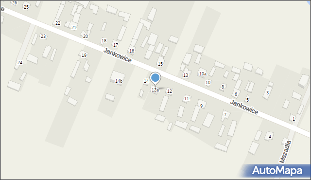 Jankowice, Jankowice, 12a, mapa Jankowice