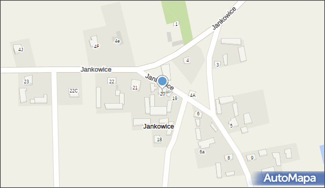 Jankowice, Jankowice, 20, mapa Jankowice