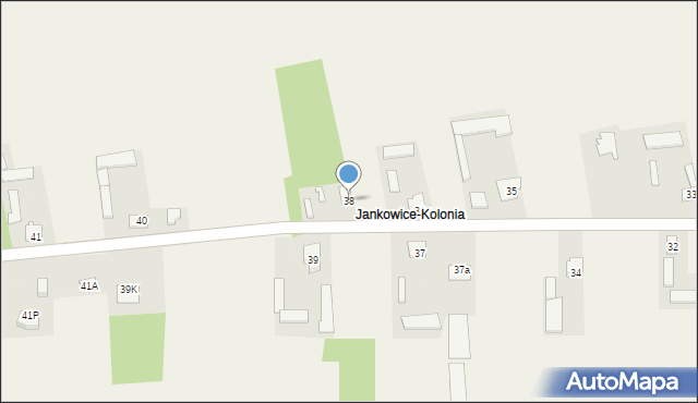 Jankowice, Jankowice, 38, mapa Jankowice