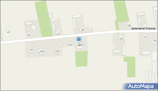 Jankowice, Jankowice, 49K, mapa Jankowice