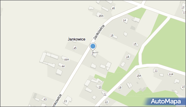 Jankowice, Jankowice, 17, mapa Jankowice