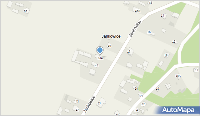 Jankowice, Jankowice, 44A, mapa Jankowice