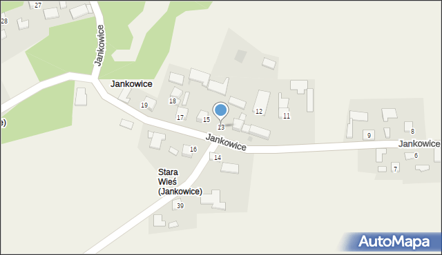 Jankowice, Jankowice, 13, mapa Jankowice
