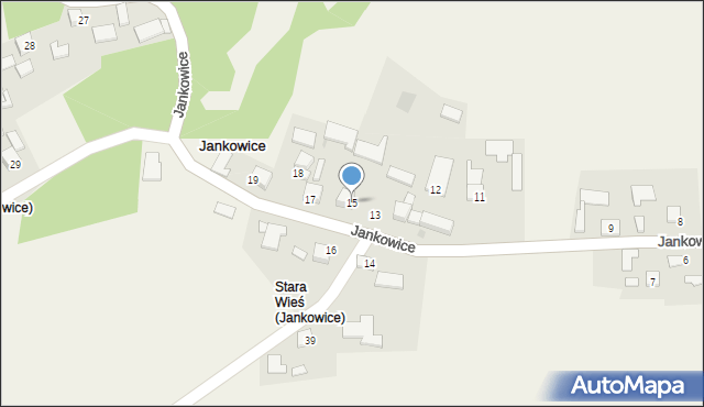 Jankowice, Jankowice, 15, mapa Jankowice