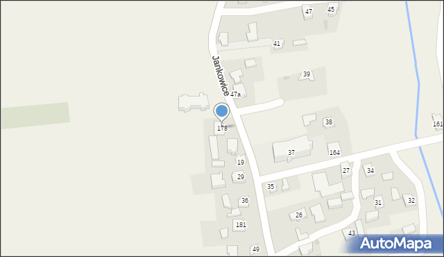 Jankowice, Jankowice, 178, mapa Jankowice