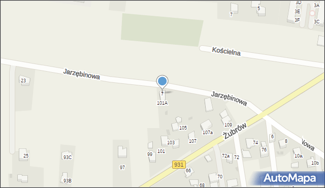 Jankowice, Jarzębinowa, 7, mapa Jankowice