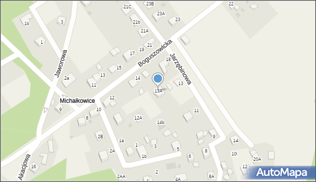 Jankowice, Jarzębinowa, 13A, mapa Jankowice