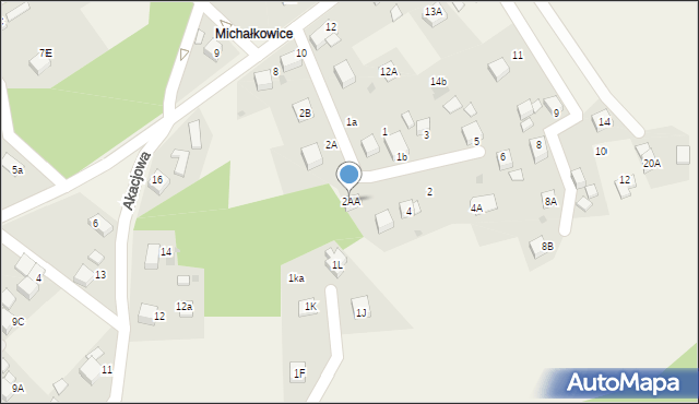 Jankowice, Jarzębinowa, 2AA, mapa Jankowice