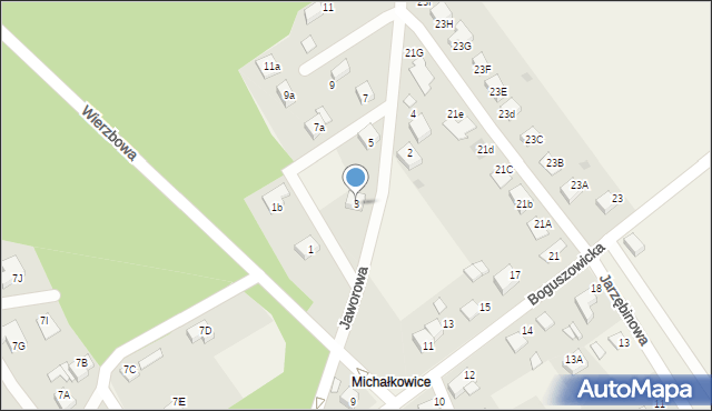 Jankowice, Jaworowa, 3, mapa Jankowice