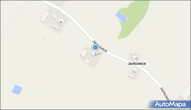 Jankowice, Jankowice, 43, mapa Jankowice