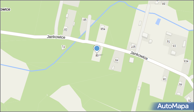 Jankowice, Jankowice, 80, mapa Jankowice