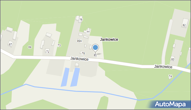 Jankowice, Jankowice, 81, mapa Jankowice