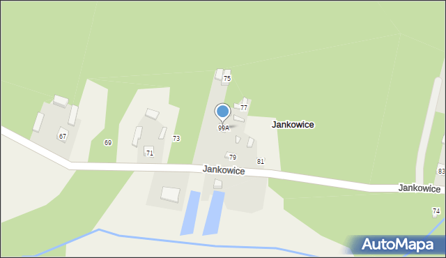 Jankowice, Jankowice, 99A, mapa Jankowice