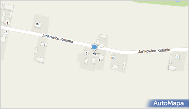 Jankowice-Kolonia, Jankowice-Kolonia, 5A, mapa Jankowice-Kolonia