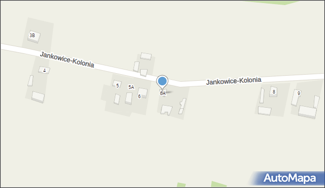 Jankowice-Kolonia, Jankowice-Kolonia, 6A, mapa Jankowice-Kolonia