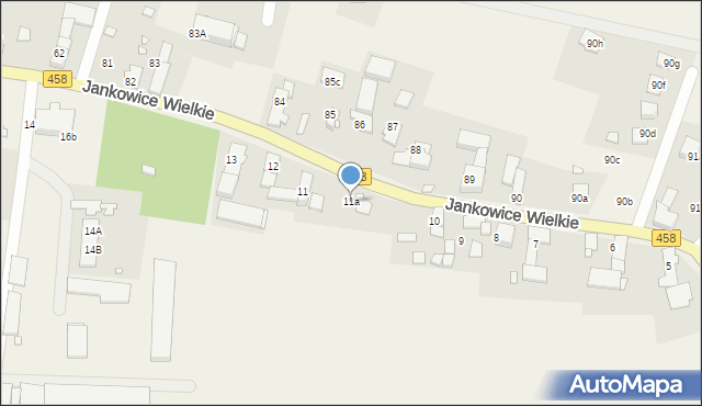 Jankowice Wielkie, Jankowice Wielkie, 11a, mapa Jankowice Wielkie