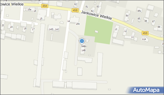 Jankowice Wielkie, Jankowice Wielkie, 14F, mapa Jankowice Wielkie