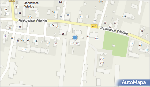 Jankowice Wielkie, Jankowice Wielkie, 14H, mapa Jankowice Wielkie