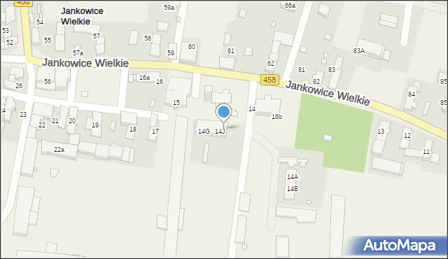 Jankowice Wielkie, Jankowice Wielkie, 14i, mapa Jankowice Wielkie