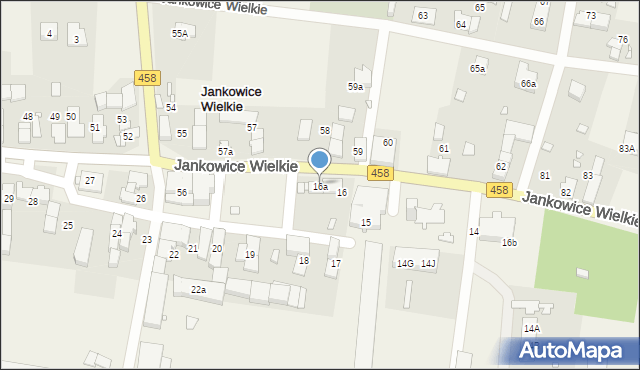 Jankowice Wielkie, Jankowice Wielkie, 16a, mapa Jankowice Wielkie