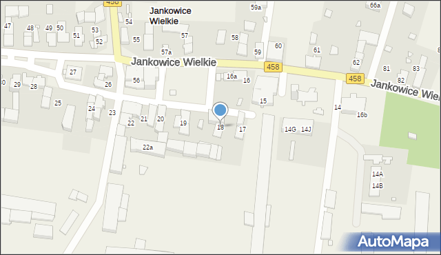 Jankowice Wielkie, Jankowice Wielkie, 18, mapa Jankowice Wielkie