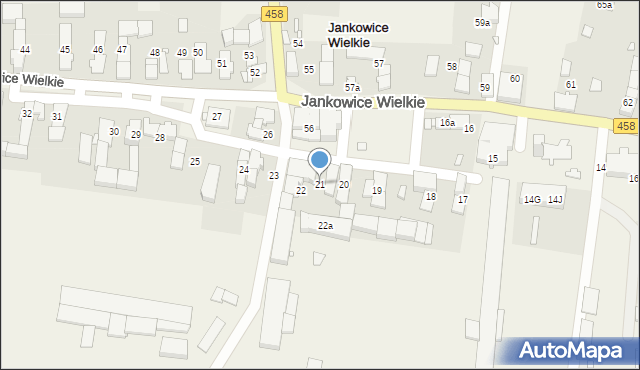 Jankowice Wielkie, Jankowice Wielkie, 21, mapa Jankowice Wielkie