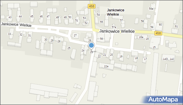 Jankowice Wielkie, Jankowice Wielkie, 23, mapa Jankowice Wielkie