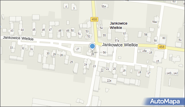 Jankowice Wielkie, Jankowice Wielkie, 26, mapa Jankowice Wielkie